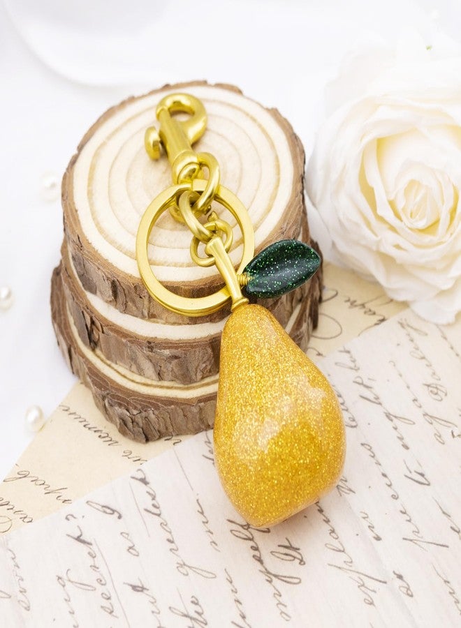 igvean Pear Keychain Cute Fruit Purse Charms for Handbags Best Ever Gifts Women Backpacks Accessories for Mother’s Day Birthday Valentines Day Car keyring Gift for Her - Image 5